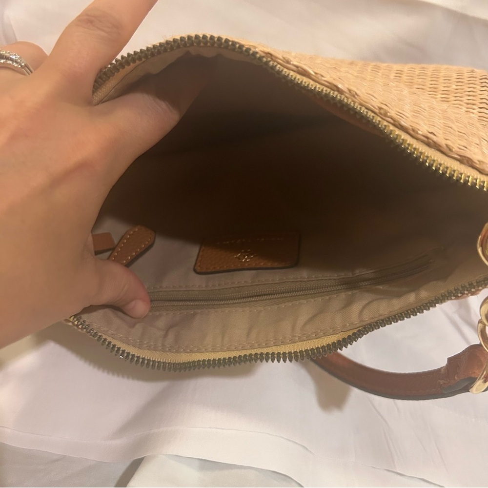 Nanette Lenore women’s beige shoulder basketweave‎ bag - Picture 5 of 12